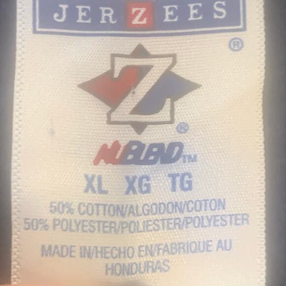 Vintage Jerzees Grandma Sweatshirt XL Navy  NFL Helmets 1999 Christmas - Picture 4 of 13